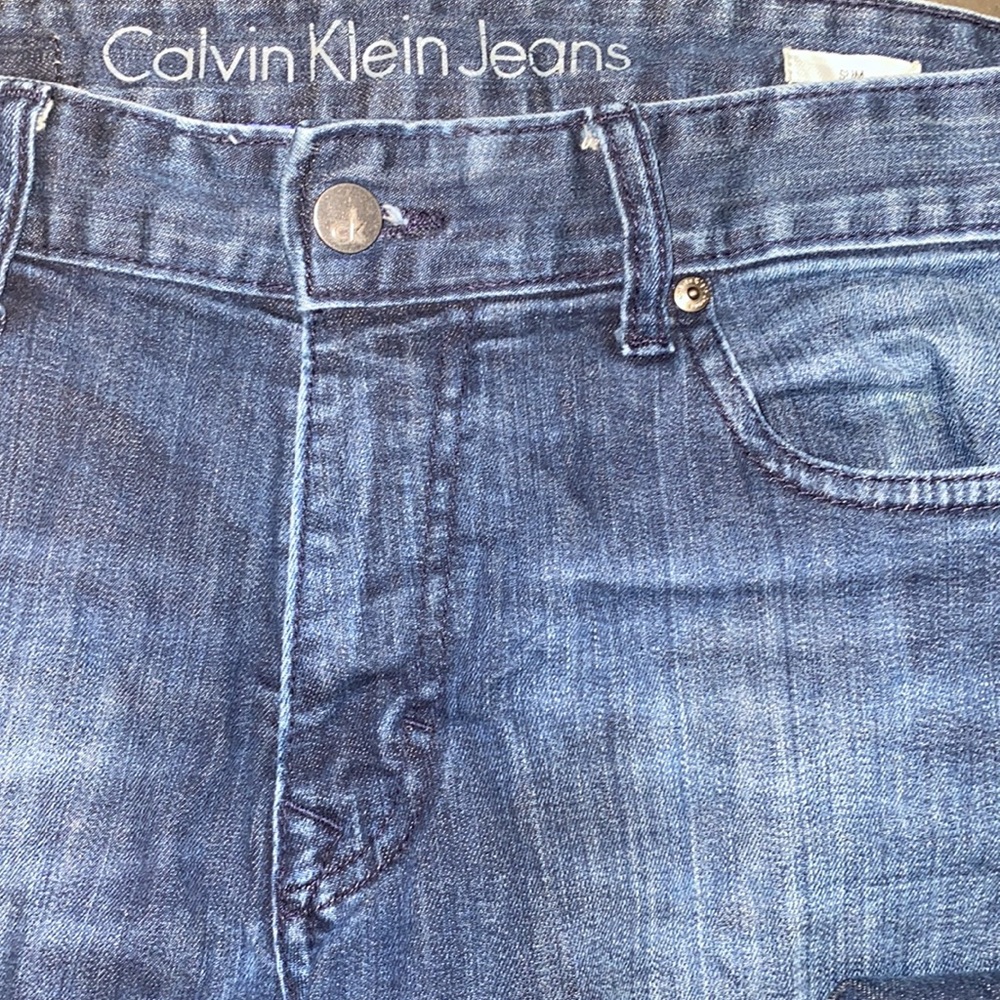 Calvin Klein Jeans Slim W33 Dark Blue Denim - Picture 7 of 13